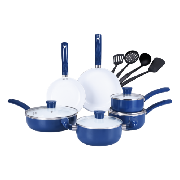 Gazi Non-Stick Cookware Set - PRB-14C - Blue
