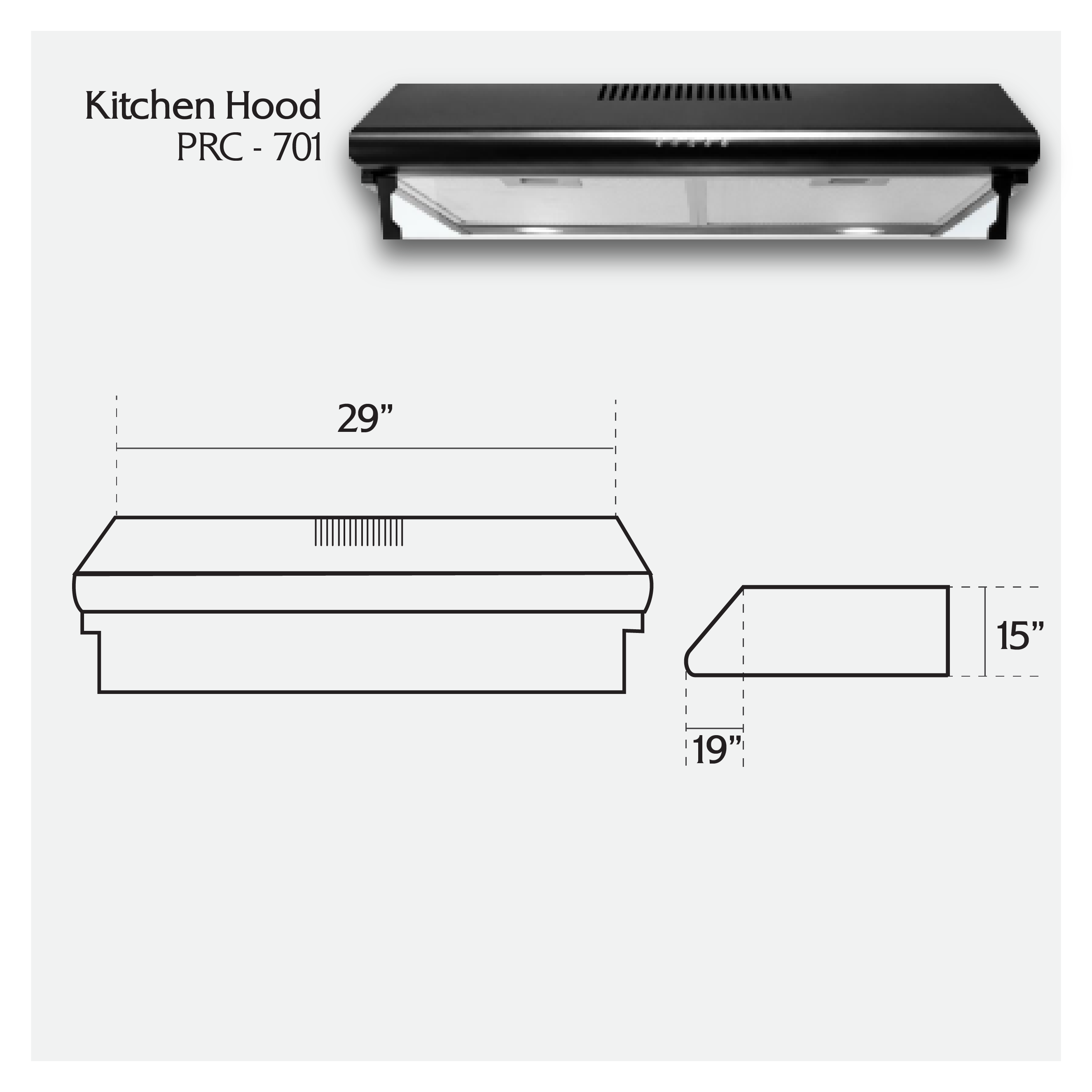 Kitchen Hood Price in Bangladesh PRC701